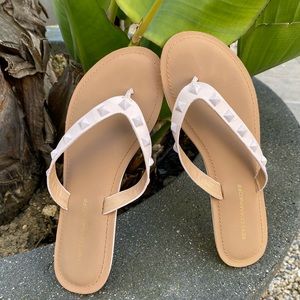 Rebecca Minkoff blush pink studded sandals